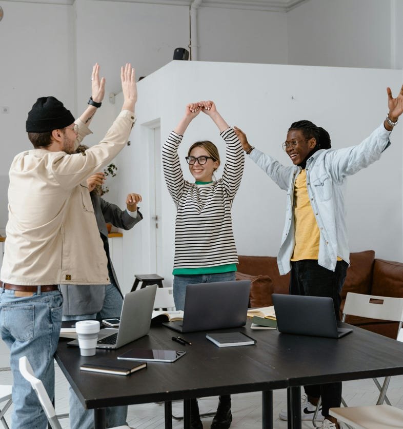 Young Entrepeunuers Celebrating